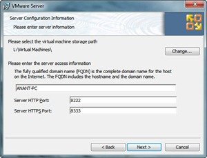 VMWare-Server-Port-Configuration