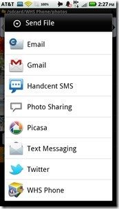 WHS Phone for Android 1.3 Beta Send File