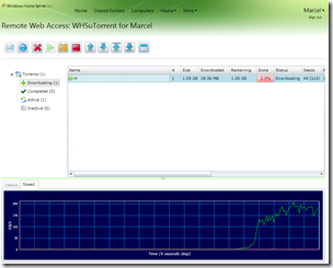 uTorrent for WHS2011 Remote Web Access