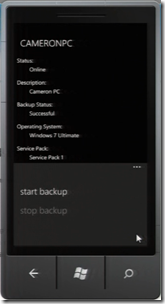 WHS Phone Backup from Tech-Ed 2011