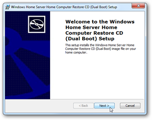 WHS Restore CD