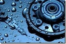 Hard Drive with water
