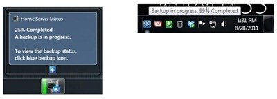 Home Server Status Progress