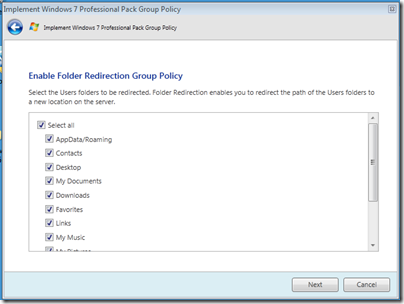 Windows 7 Professional Pack Group Policy