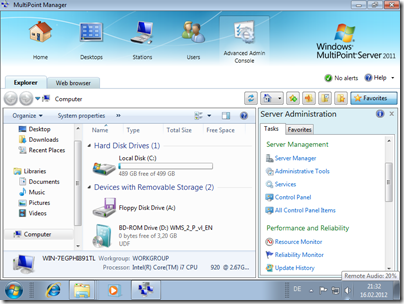 AAC on MultiPoint Server 2011