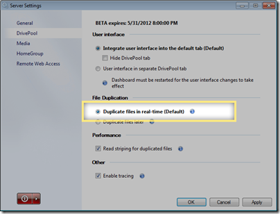 Real-Time Duplication in StableBit DrivePool BETA M4