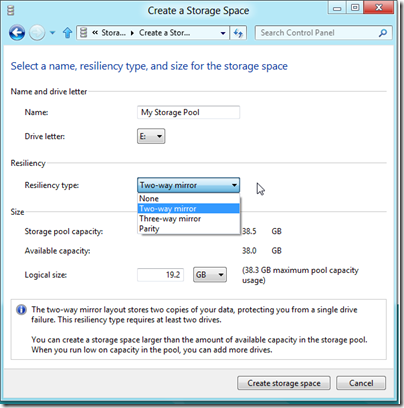 How-To Create a Storage Space