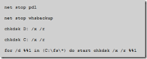 Automatically Check all drives on WHS V1