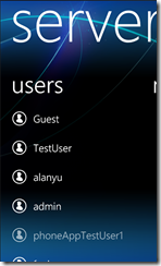 My Server Users