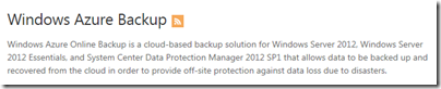 Windows Azure Backup Forum