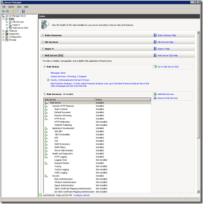 Figure 12 - Server 2008-2012 and WHS Role Manager