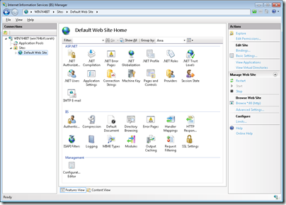 Figure 14 - web site is activated