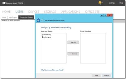 Manage More than One User Simultaneously in WS2012 R2 Essentials