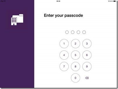 iPad Word Folders Passcode