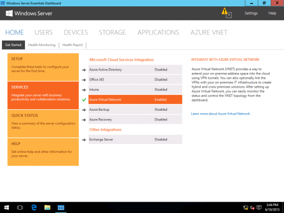 Integrating WS Essentials Tech Preview 3 with Azure Virtual Networks