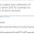 Update for auto-redirection of WS2012 R2 Essentials for Windows 10 client connector