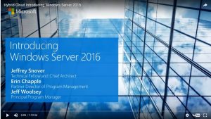 Introducing Windows Server 2016 Webcast